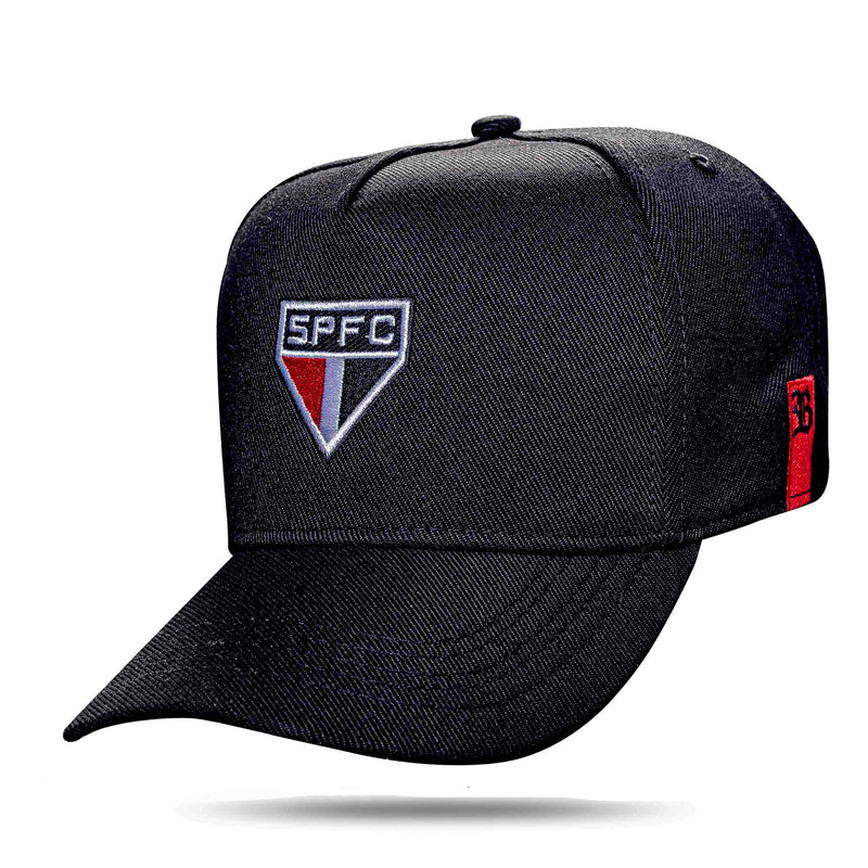 Boné São Paulo Fc -Tradicional Snapback Preto - Blck Brasil