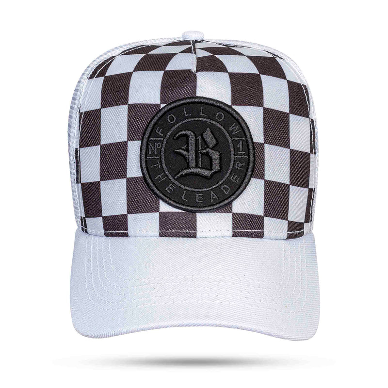 Boné Branco Snapback Trucker Race