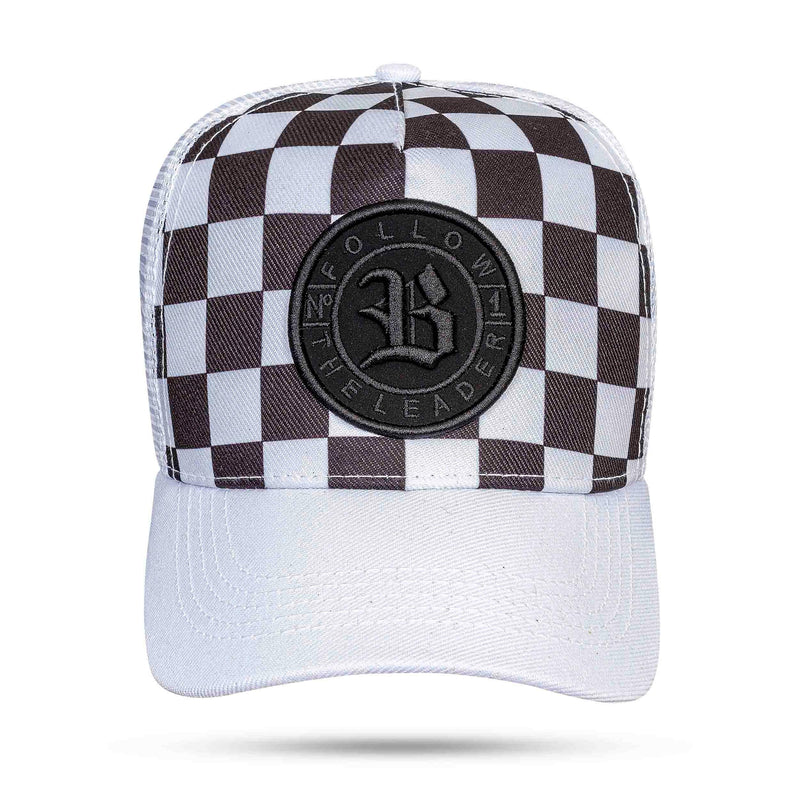 Boné Branco Snapback Trucker Race - Loja Blck Brasil