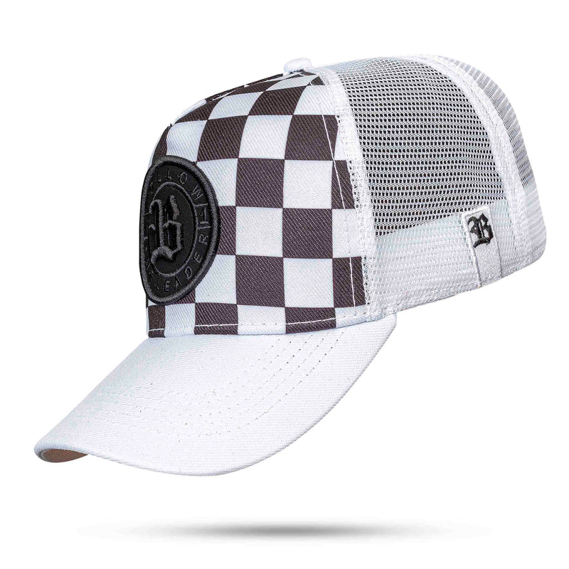 Boné Branco Snapback Trucker Race